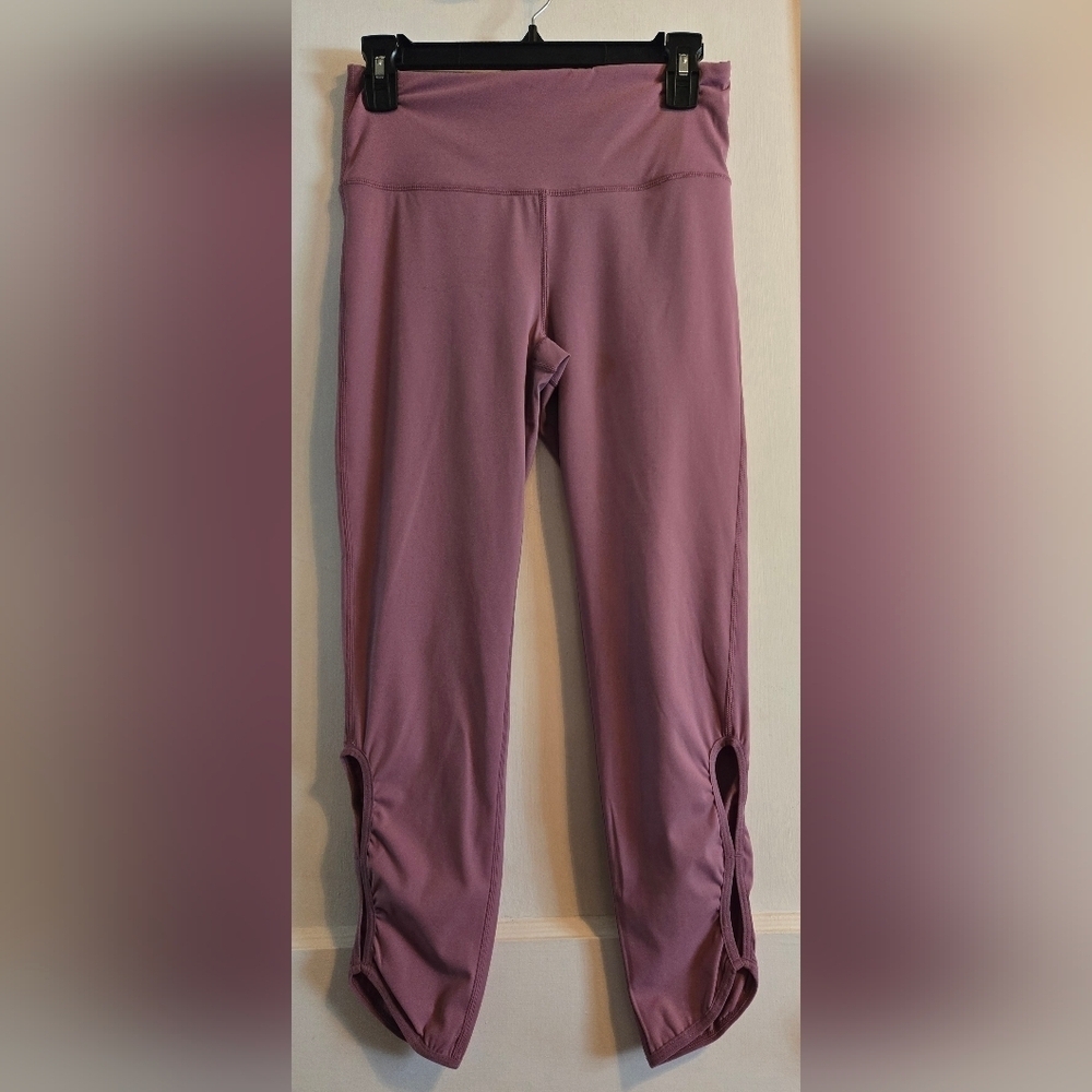 NWOT | Bordeaux | Whisper | Milan 7/8 High-Waisted Leggings | M | Mauve Pink - Picture 3 of 8